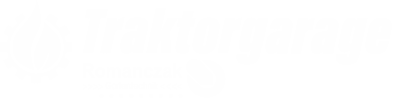 Traktorgarage | Logo white